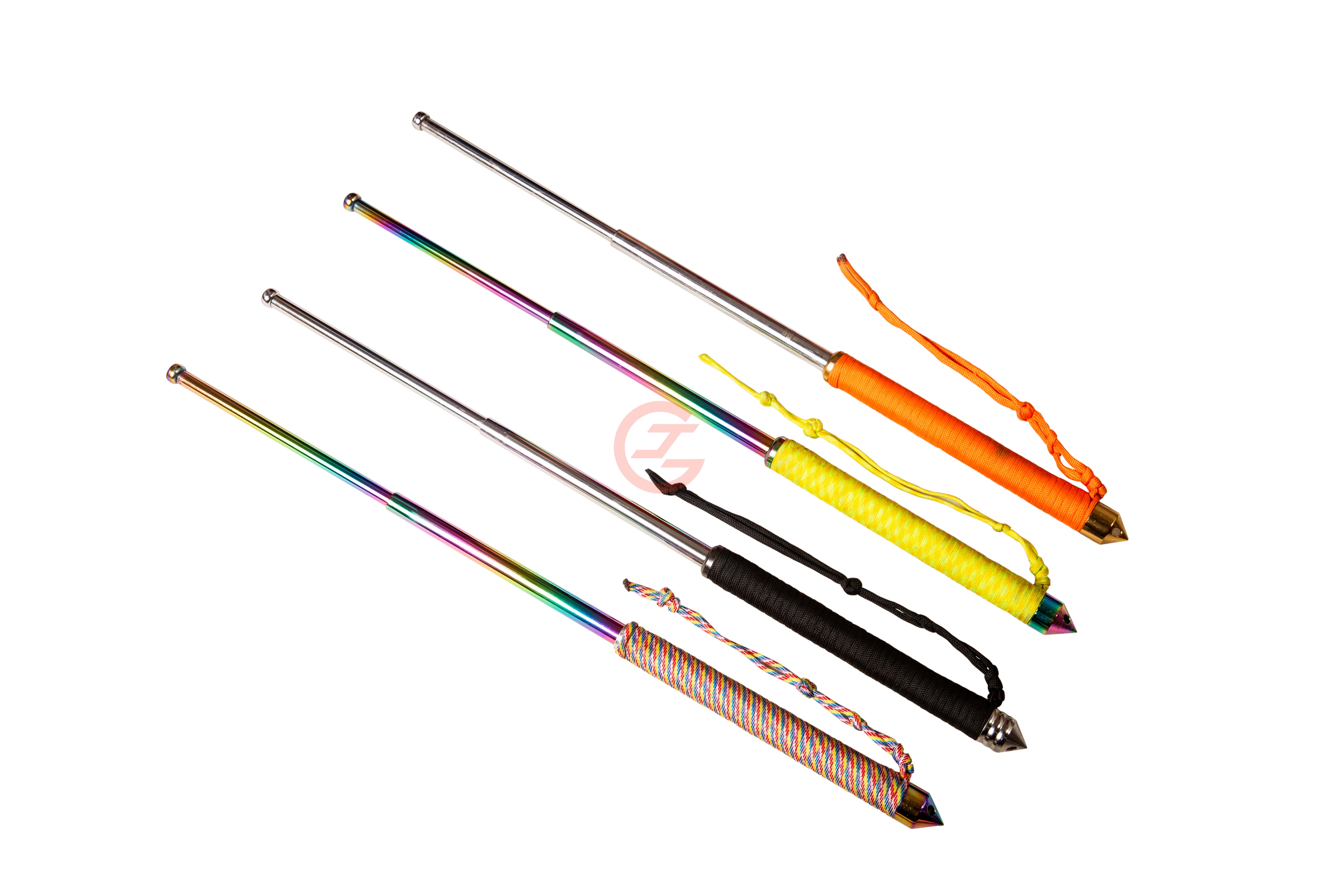 Diamond Pattern Non-slip Handle Expandable Baton with Window Breaker