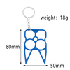 Multi-function Self Defense for Women Window Breaker Cat Finger Bottle Opener Keychain 