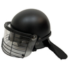Custom Flat Visor Black Riot Gear Helmet Wtih Neck Protector