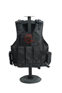 Durable Lightweight Tactical Vest with Molle System and Holster
