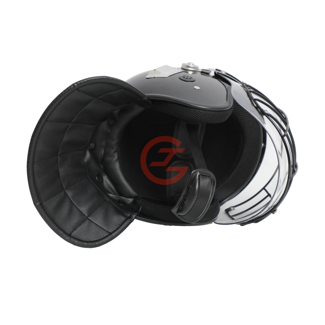 Professional Riot Helmet with Curved Face Shield Waterproof Design for Outdoor Protection