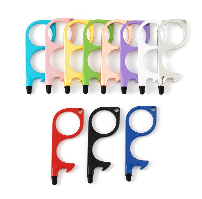Multi-function Self Defense Door and Bottet Opener Keychain