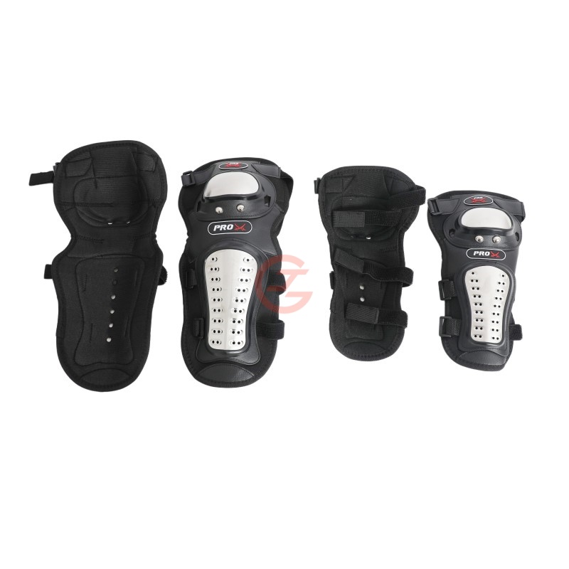 Stainless Knee Elbow Protector Set for Motocross Protector Pad Guards