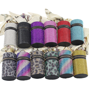 Borsa per rossetto del portachiavi di strass