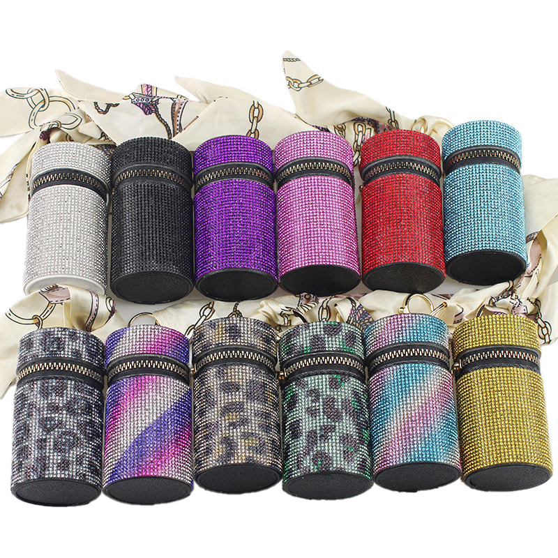 Borsa per rossetto del portachiavi di strass