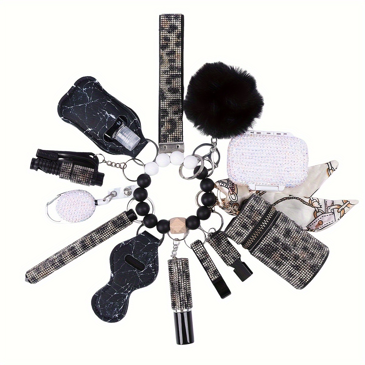 Bling Wrist Bulk Kit for Women Self-Defense Keychains