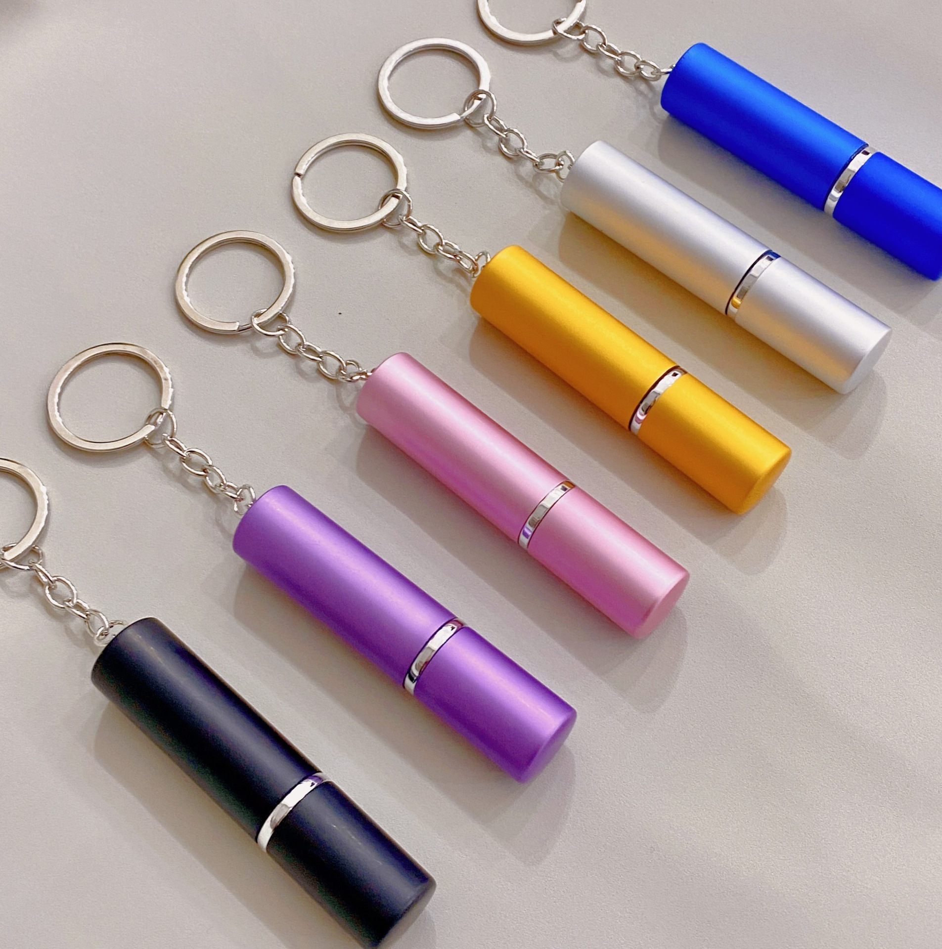 Multi-function Portable Mini 5ml Perfume or Pepper Spary Bottle Keychain