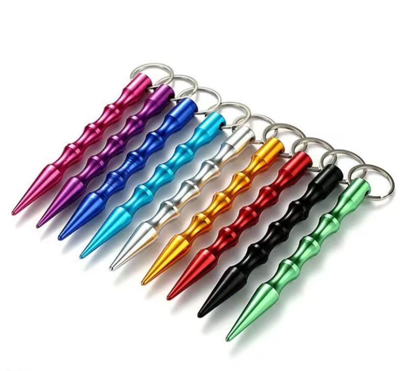Colorful Pointed Self-defense Stick for Women Keychain Cool Stick