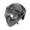 Casco protector FAST con m&aacute;scara facial completa y gafas para uso de seguridad en exteriores