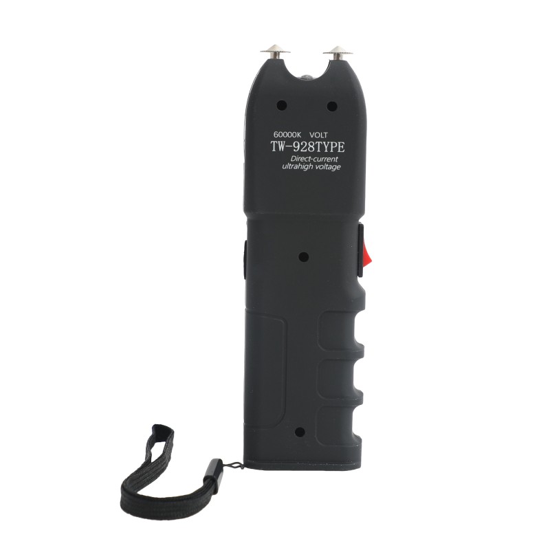 High Voltage 928 Stun Gun with LED Flashlight and Alarm for Personal Security