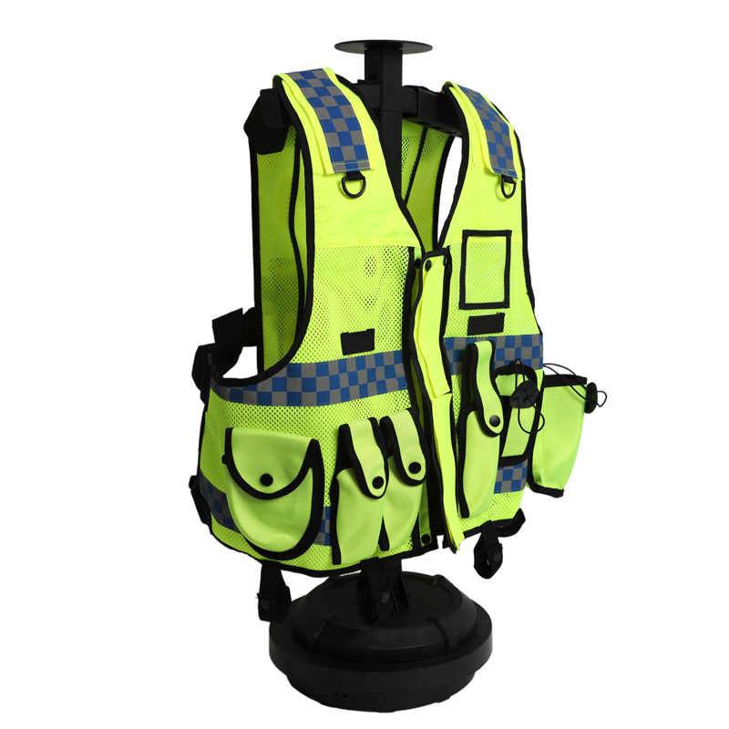 High Visibility Reflective Safety Vest with Multi Pockets for Traffic Construction Use