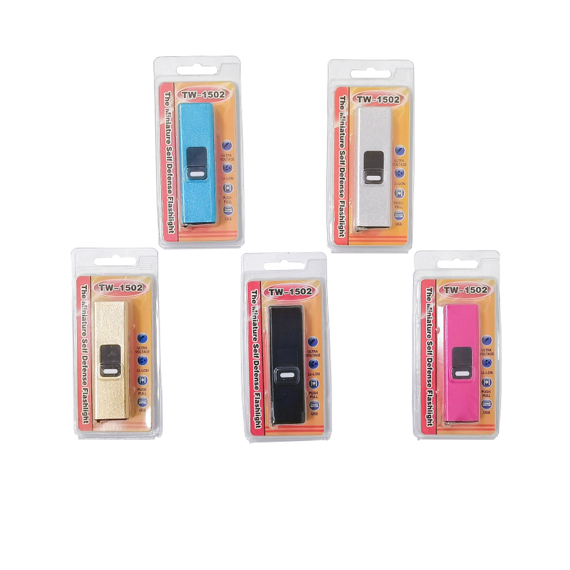 1502 Mini Flashlight USB Rechargeable Stun Gun