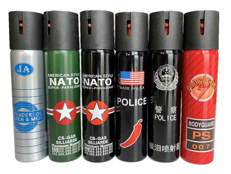 60ml 110ml Bottle Security Police Oc CS High Strengh Tear Gas Pepper Spray