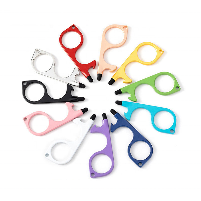 Multi-function Self Defense Door and Bottet Opener Keychain