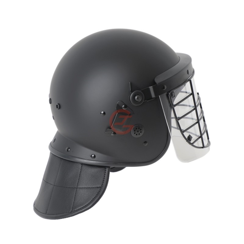 Riot Helmet with Steel Mesh Mask for Prison Guards