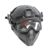 Casco protector FAST con m&aacute;scara facial completa y gafas para uso de seguridad en exteriores