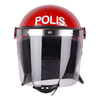 Red Full Face Riot Helmet with PC Visor for Outdoor Safety