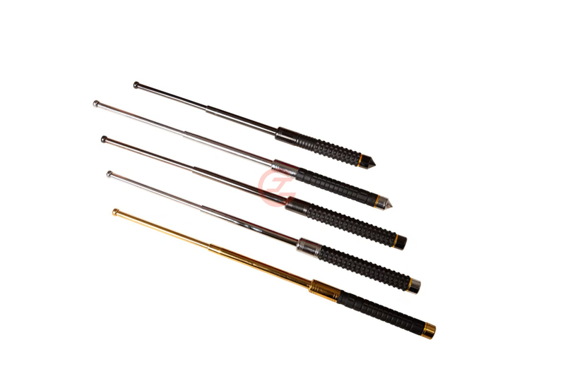High-Impact Alloy Steel Expandable Spring Police Baton for Personal Safety