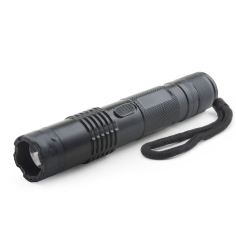 M11 Black self-defense rechargeable stun gun na may LED light