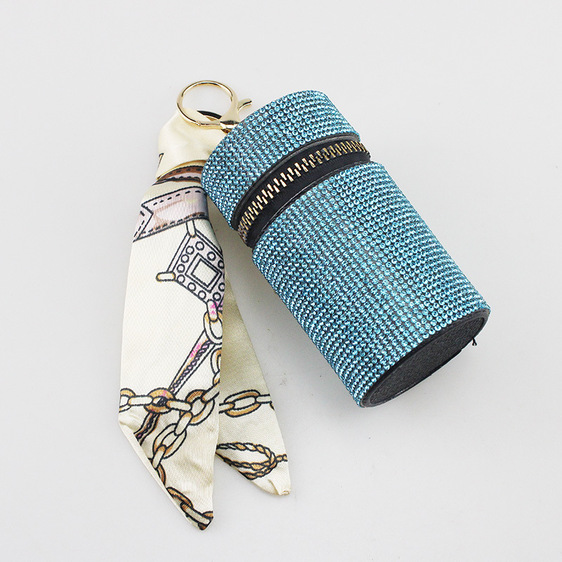 Borsa per rossetto del portachiavi di strass