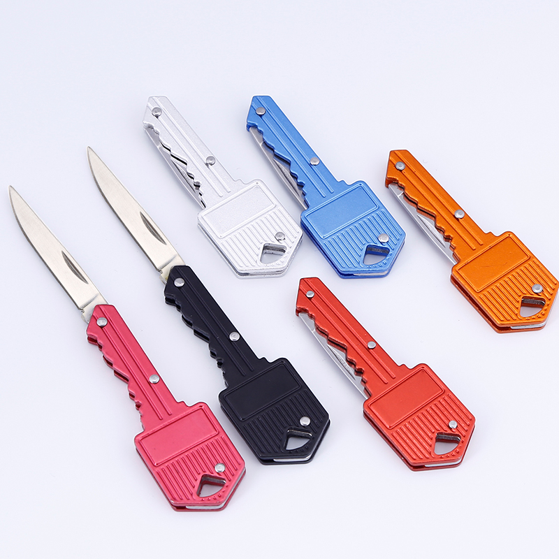 New Style Disguise Weapon for Women Self Defense Key Shaped Folding Blade