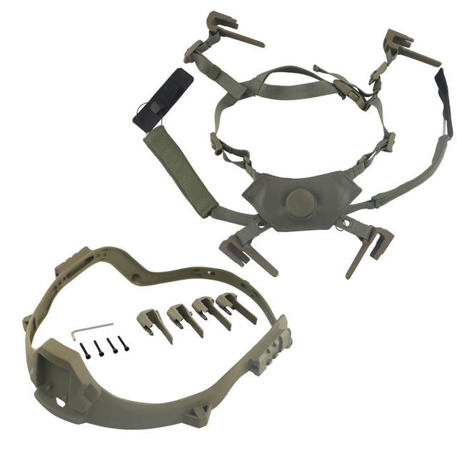 Accessori per caschi tattici cinghia di fissaggio con binario per casco