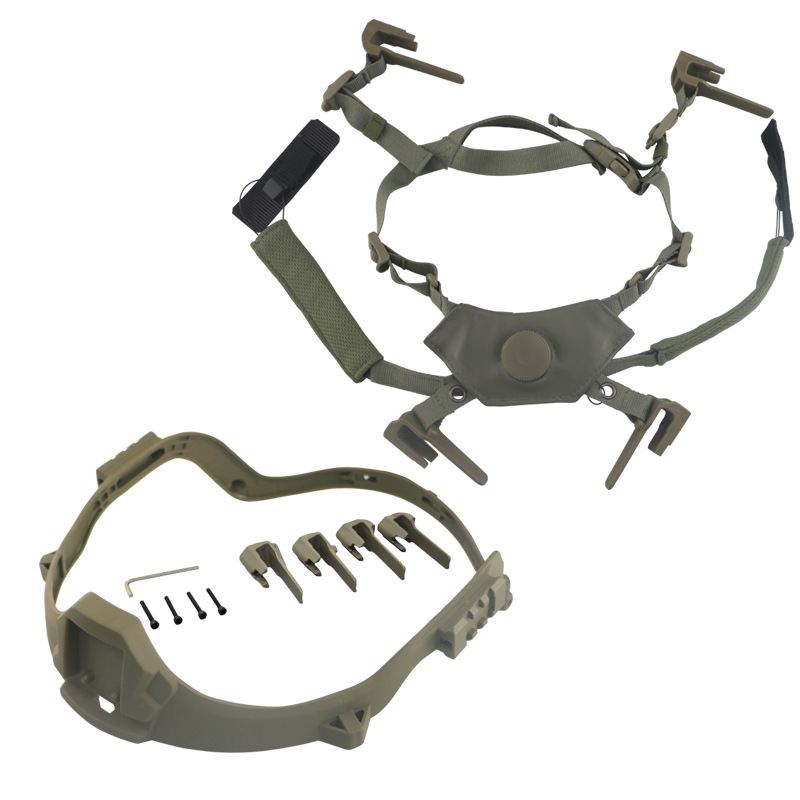 Accessori per caschi tattici cinghia di fissaggio con binario per casco