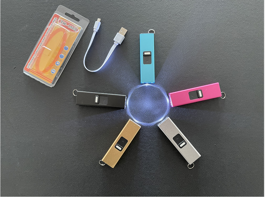 1502 Mini Flashlight USB Rechargeable Stun Gun