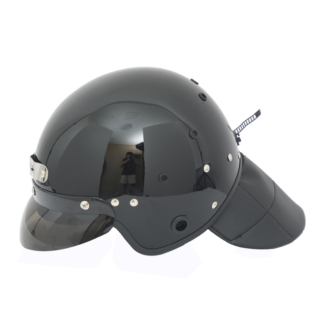 Politie European Style Helm met Miner Lamp Clip