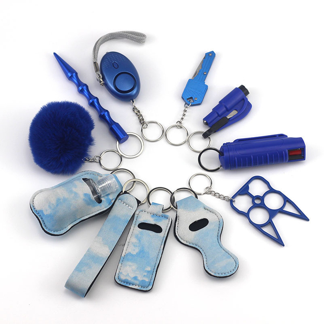 Safety Guard Wrist Bulk Kit 12 PCS DIY Keychain Accessories Sets 