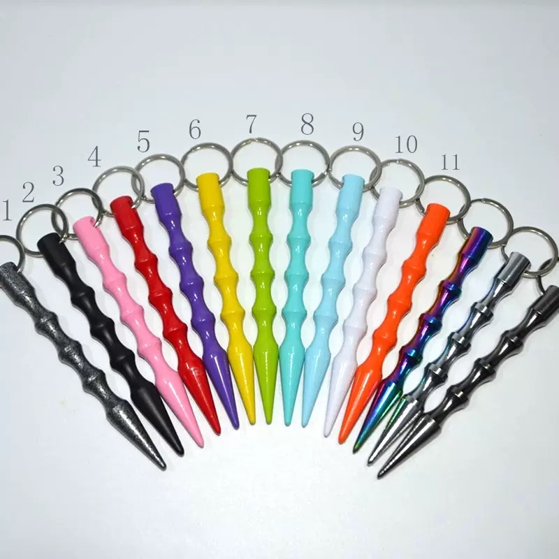 Candy Color Pen tip shape Self-defense for Women Keychain Cool Stick