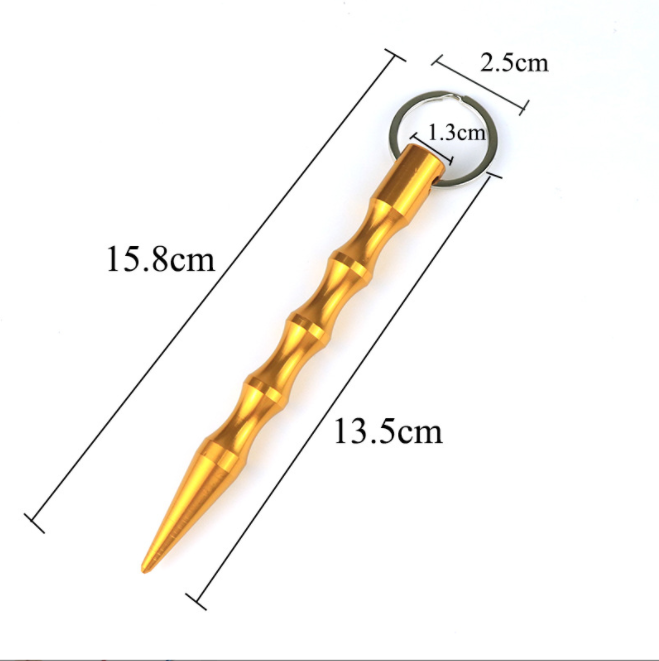 Colorful Pointed Self-defense Stick for Women Keychain Cool Stick