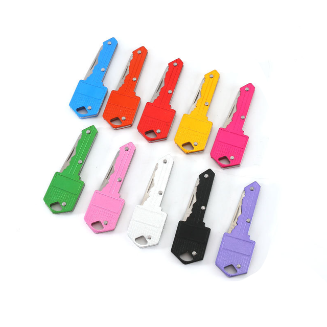 New Style Disguise Weapon for Women Self Defense Key Shaped Folding Blade