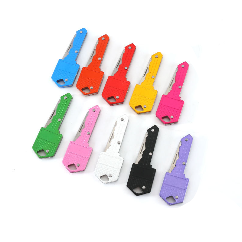 New Style Disguise Weapon for Women Self Defense Key Shaped Folding Blade