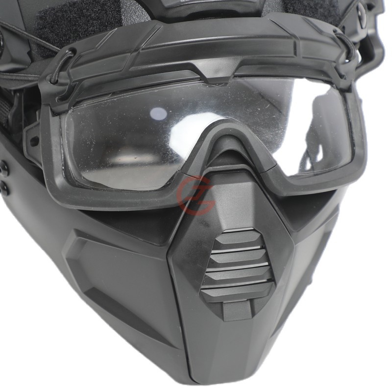 Anti-Riot FAST Helmet with Fcace Mask and Goggles