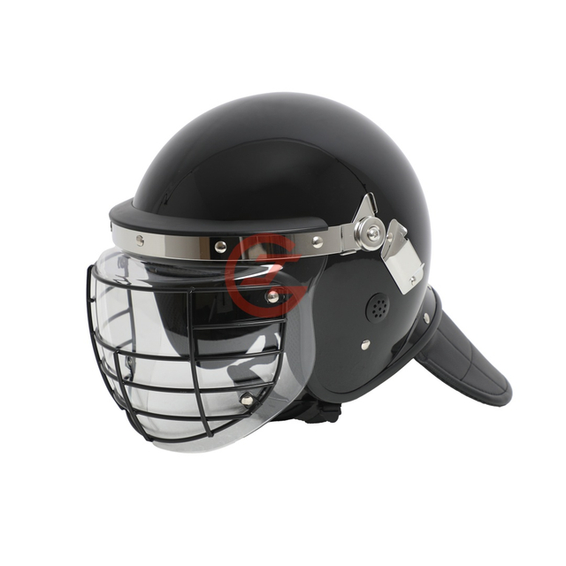 Professional Riot Helmet with Curved Face Shield Waterproof Design for Outdoor Protection