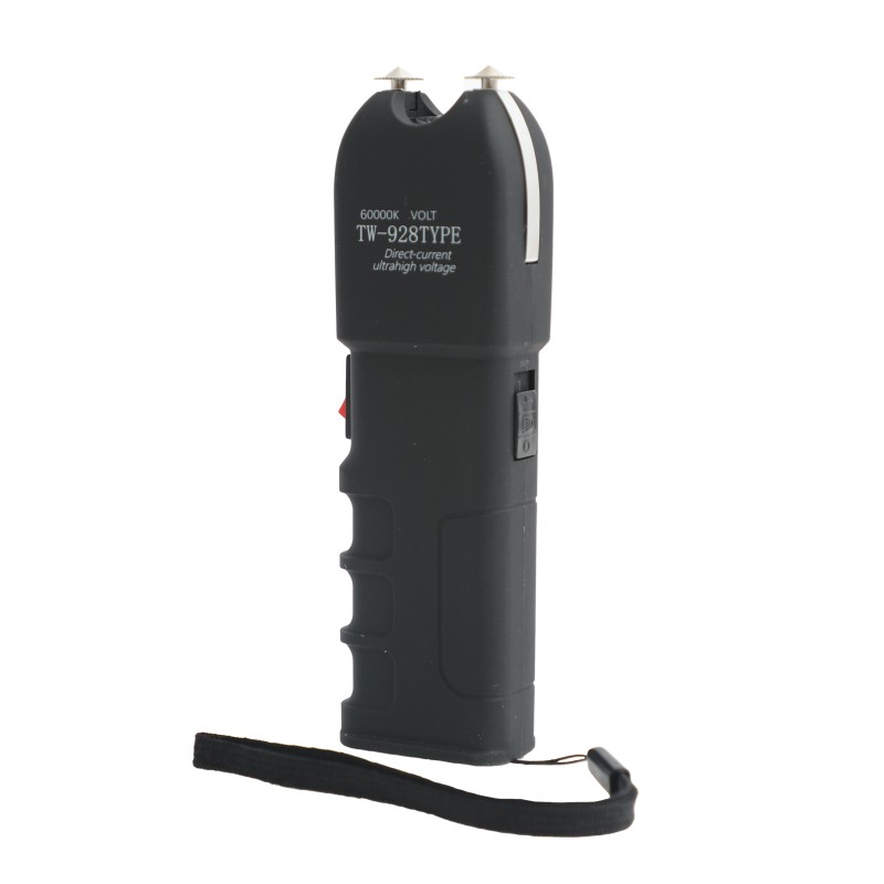 High Voltage 928 Stun Gun with LED Flashlight and Alarm for Personal Security