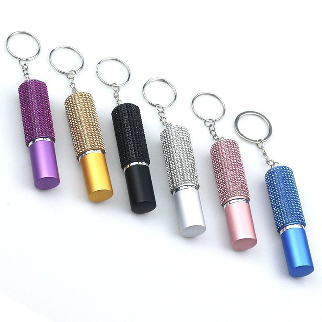 Multi-function Portable Mini 5ml Perfume or Pepper Spary Bottle Keychain