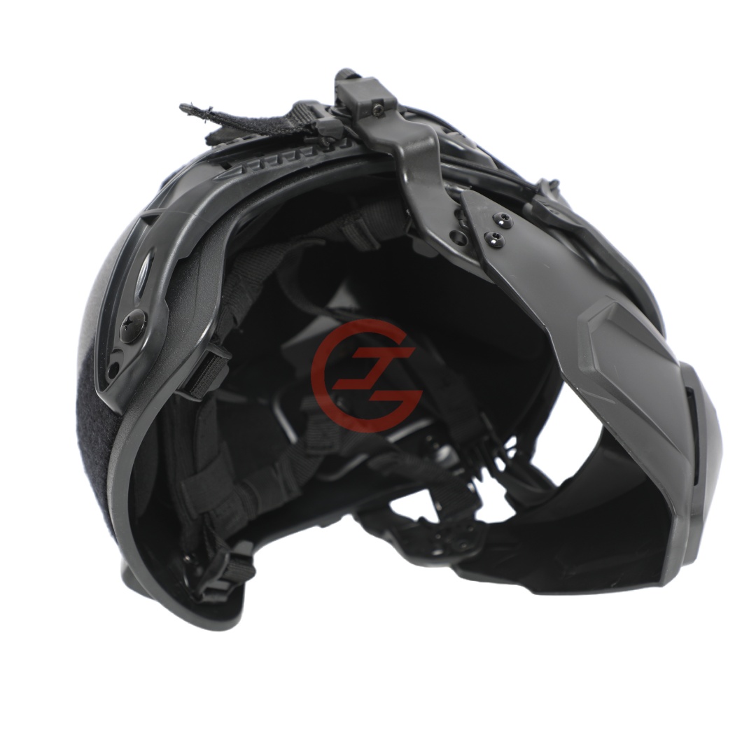 Casco protector FAST con m&aacute;scara facial completa y gafas para uso de seguridad en exteriores