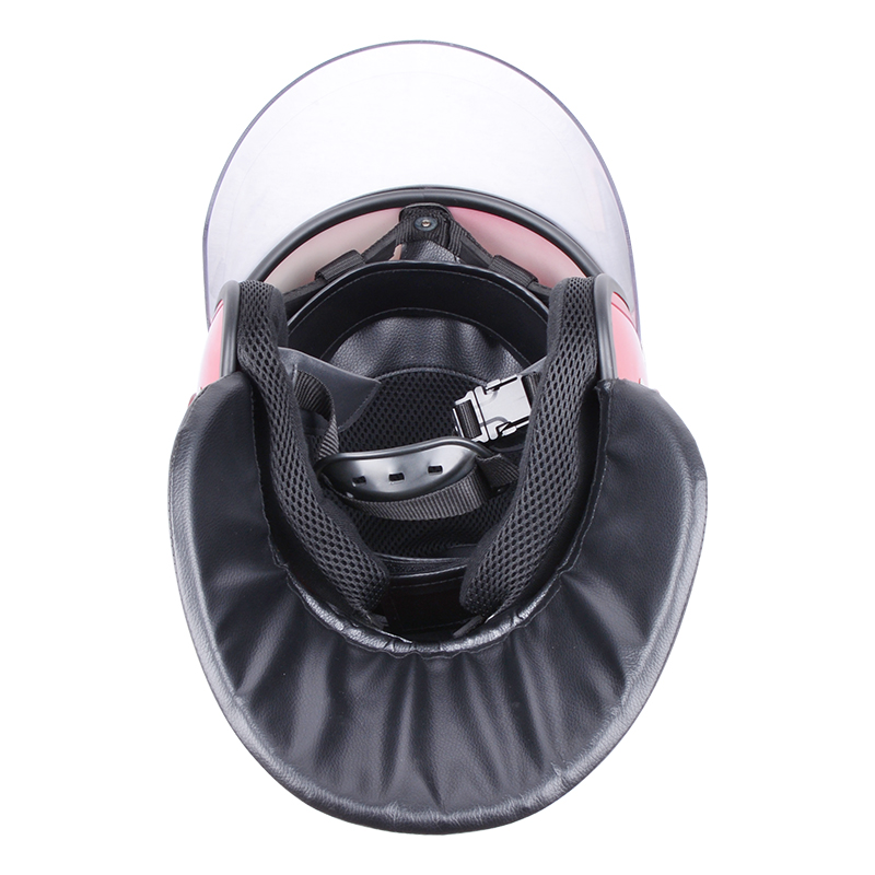 Red Full Face Riot Helmet with PC Visor for Outdoor Safety