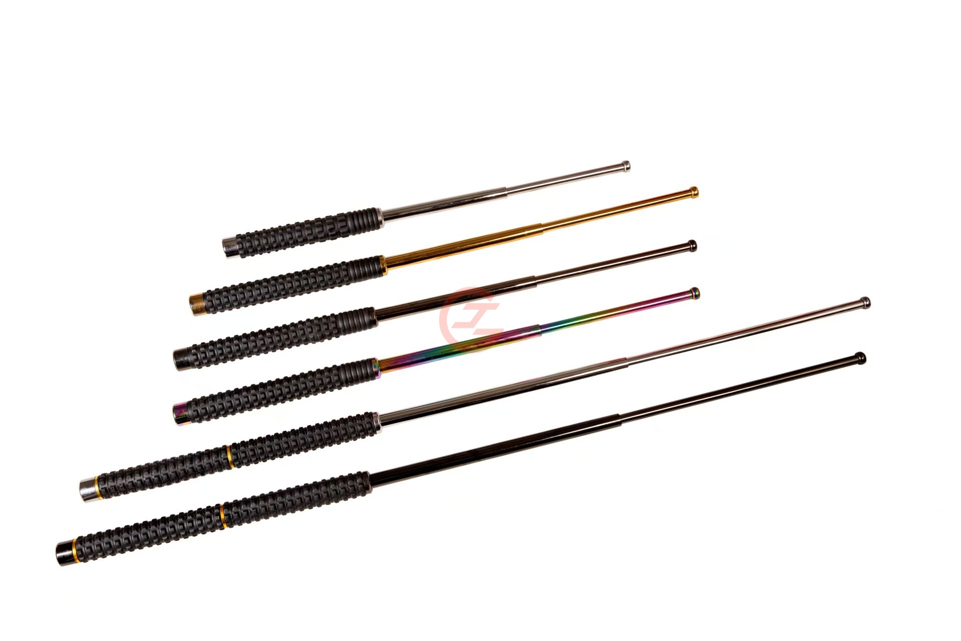 Diamond Pattern Non-slip Handle Expandable Baton with Window Breaker
