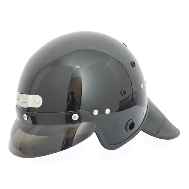 Politie European Style Helm met Miner Lamp Clip