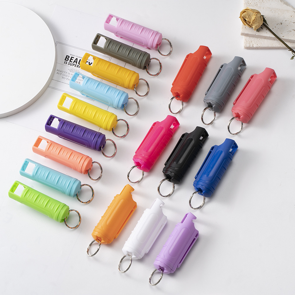 DIY Colorful Keychain Bulk Pepper Spary Replacement Case