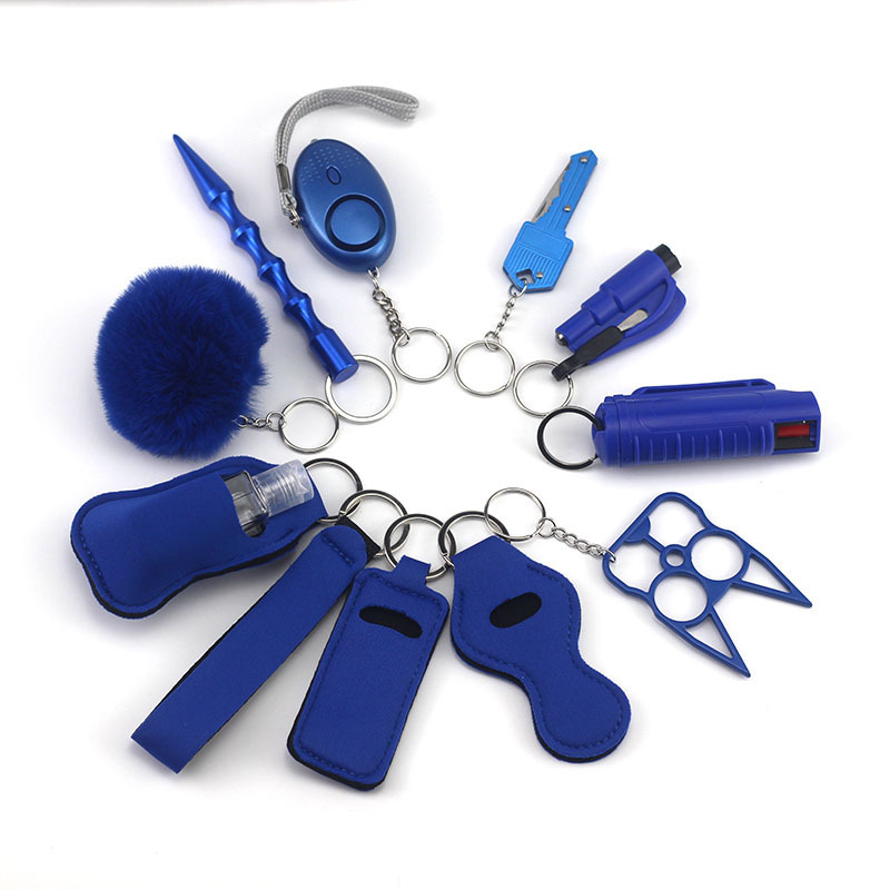 Safety Guard Wrist Bulk Kit 12 PCS DIY Keychain Accessories Sets 