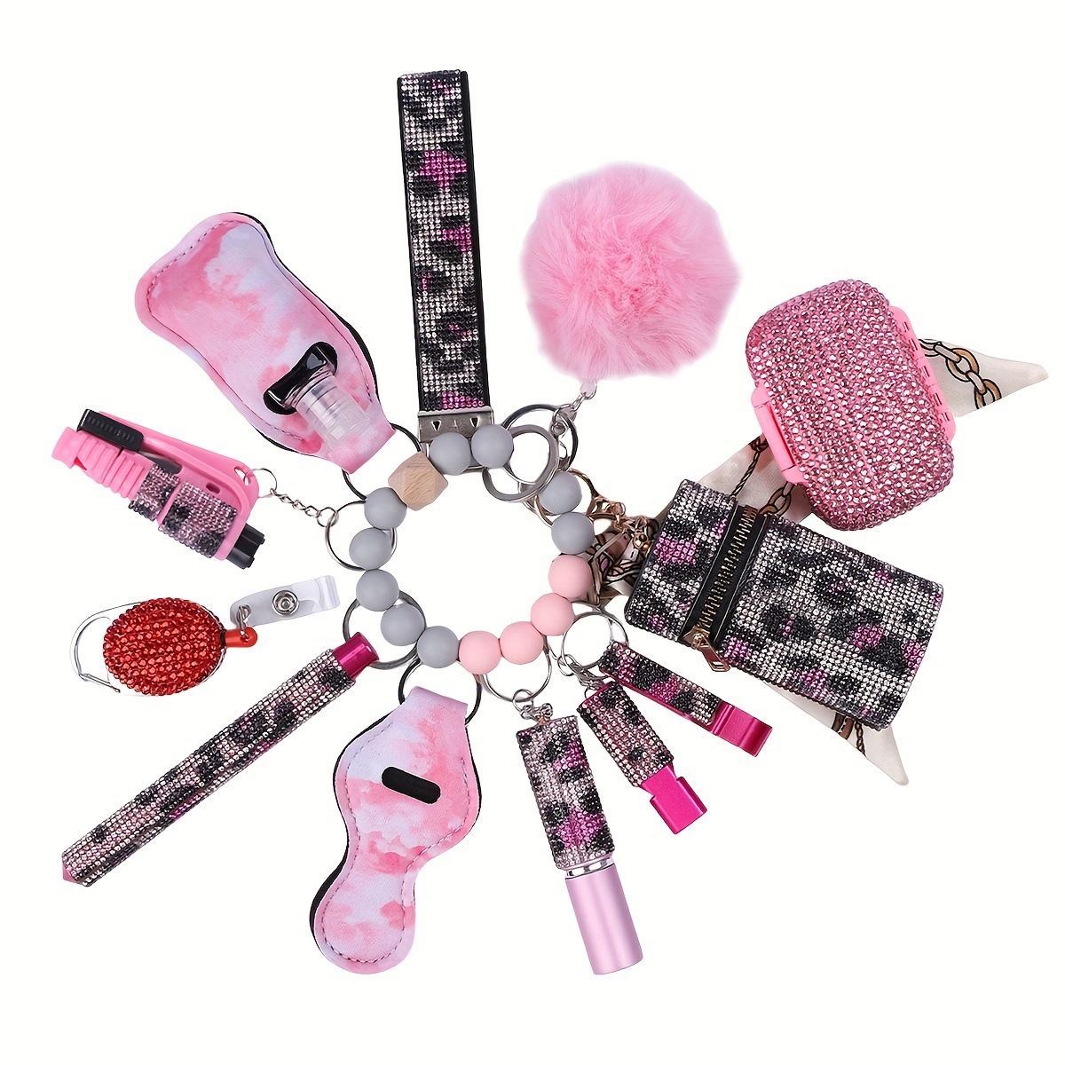 Bling Wrist Bulk Kit for Women Self-Defense Keychains