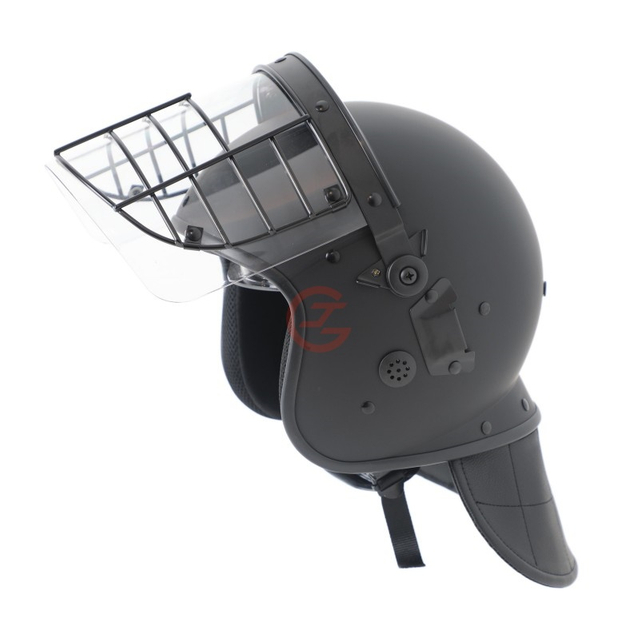 Riot Helmet with Steel Mesh Mask for Prison Guards