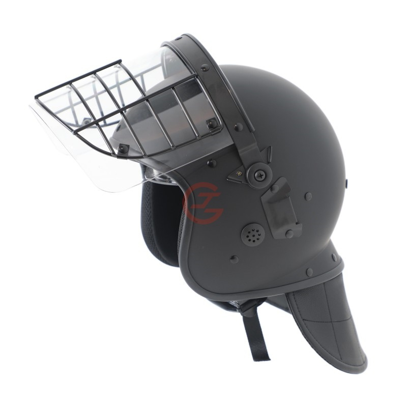 Riot Helmet with Steel Mesh Mask for Prison Guards