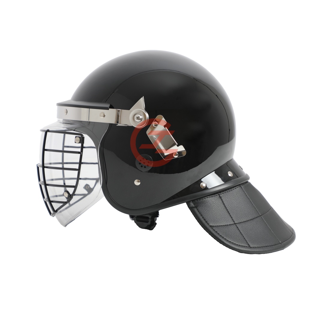 Professional Riot Helmet with Curved Face Shield Waterproof Design for Outdoor Protection