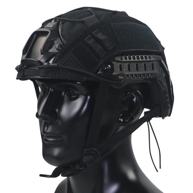 Adjustable FAST Camouflage Helmet Cover with Elastic Drawstring for Covert Operations and Adventure Gaming