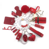 16 PCS Rhinestone Torychain fai -da -te SET di autodifesa